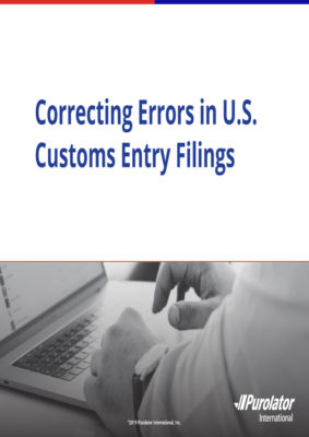 Correcting Errors in U.S. Customs Entry Filings